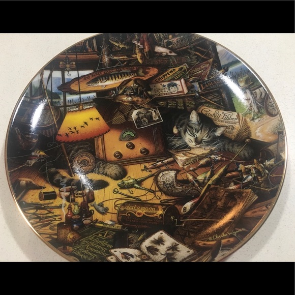 💥BOGO Free!💥 Limited Ed Decorative Wall Plate Cat - Picture 2 of 10